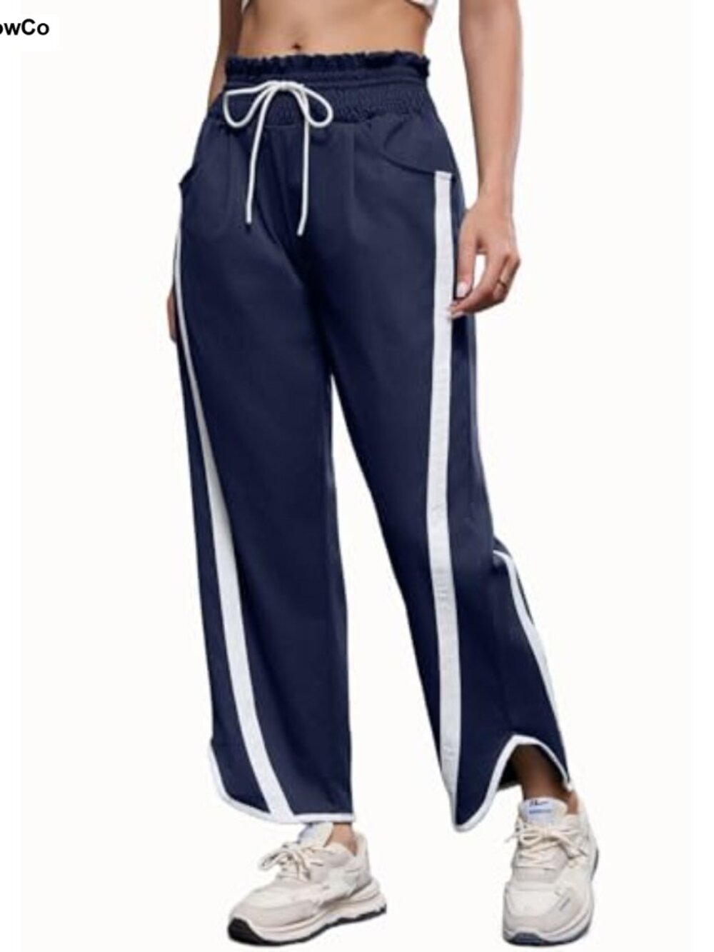 Women's Track Pants Drawstring Barrel Leg Lightweight with Pockets